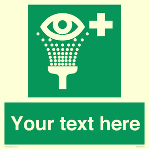 Custom Eye Wash Station Sign